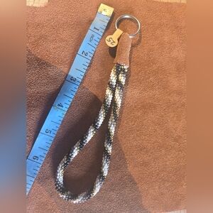 Handmade beaded wristlet Keychain